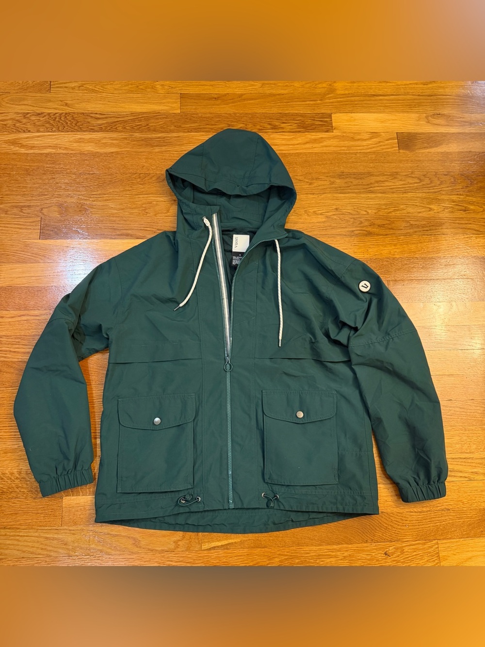 Vuori Elijo Rain Jacket in Dark Green - Size Medium